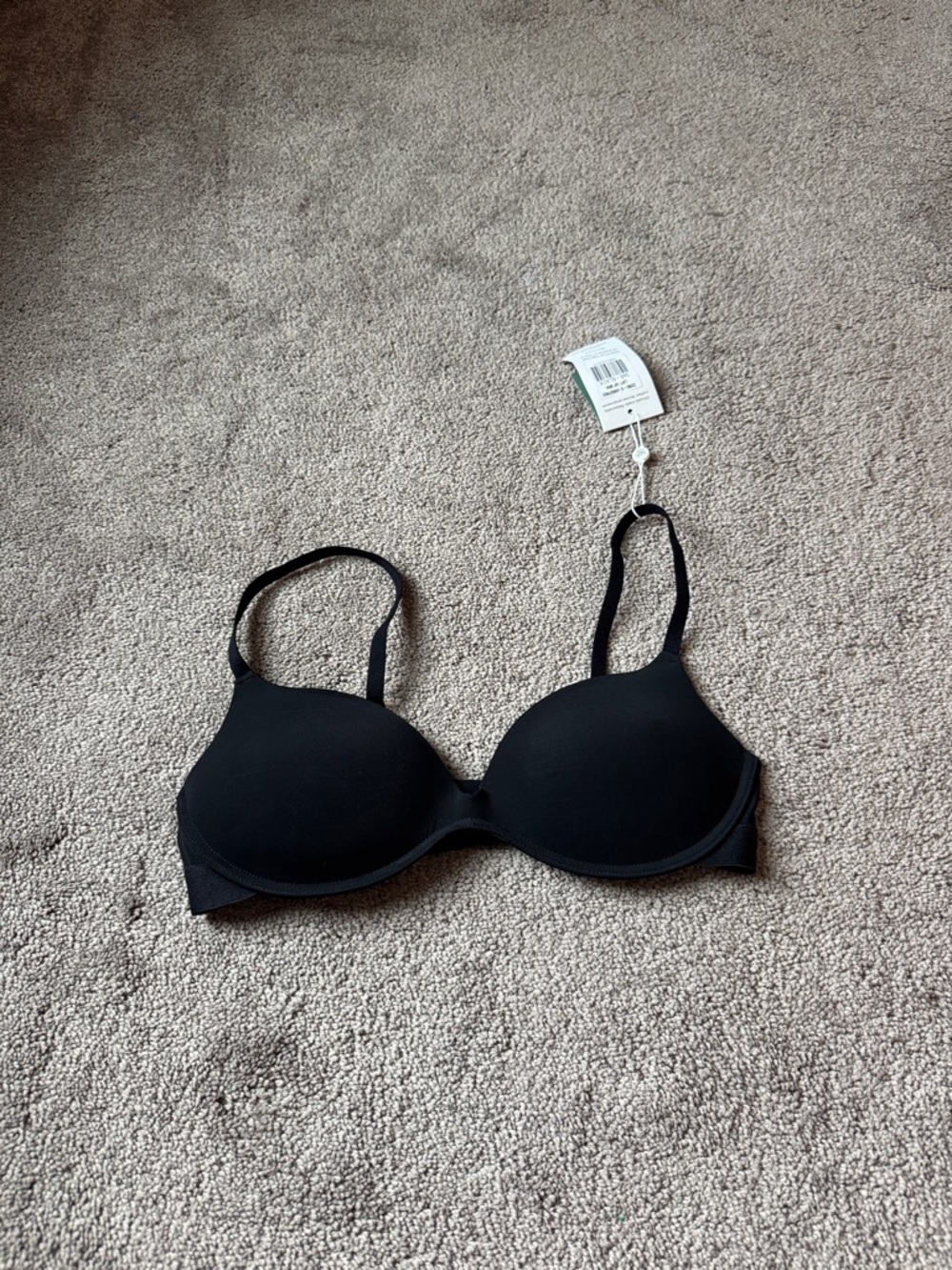Pepper Zero-G Wireless Life Up Black Bra SIZE 34B